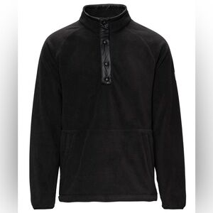 STRAFE Ajax Snap Fleece Pullover Jacket Men’s Size Medium Black NEW